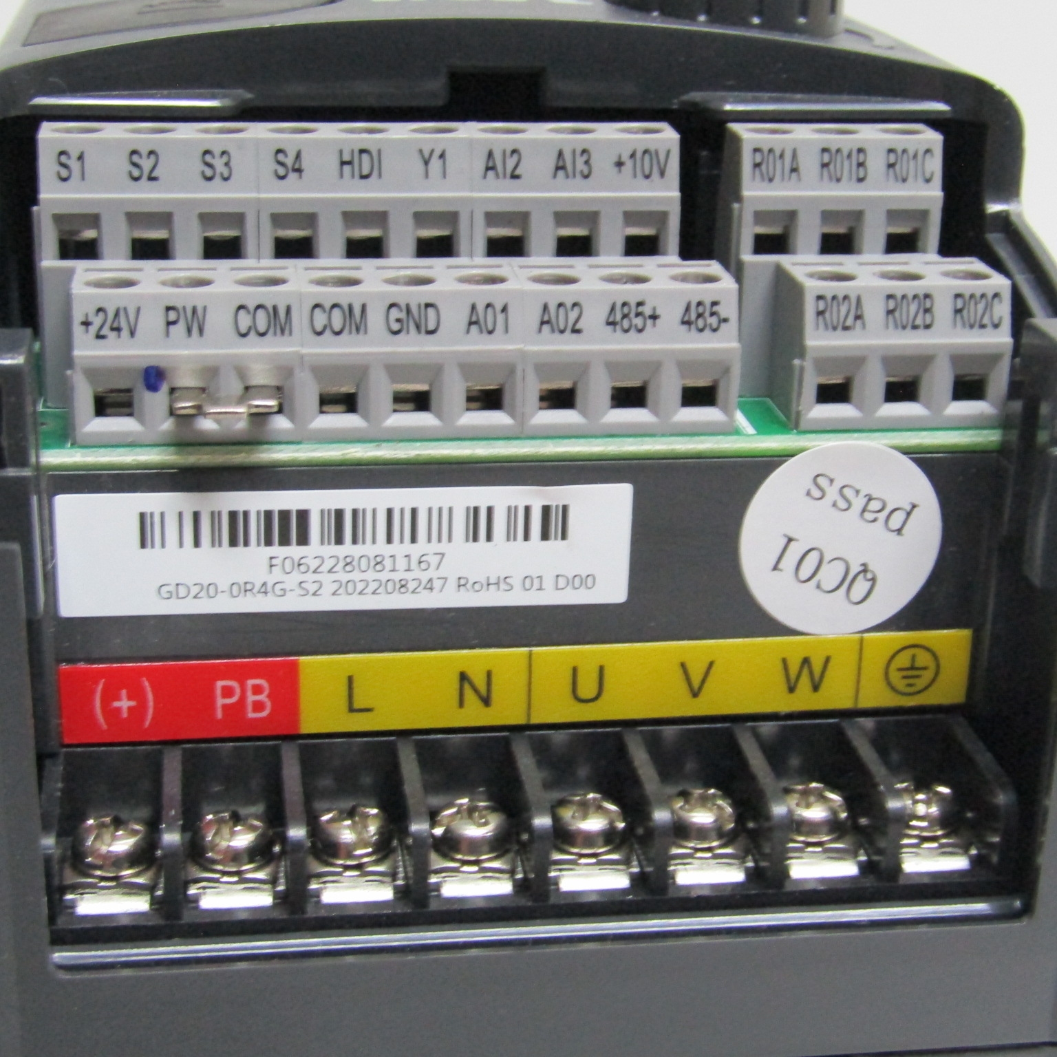 INVT Frequentieregelaar 0,4 kW 230VAC